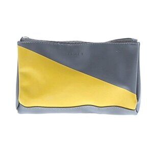 Furla Leather gray and yellow Wristlet